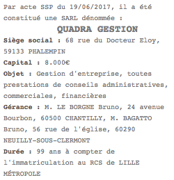 publicite legale sarl lille